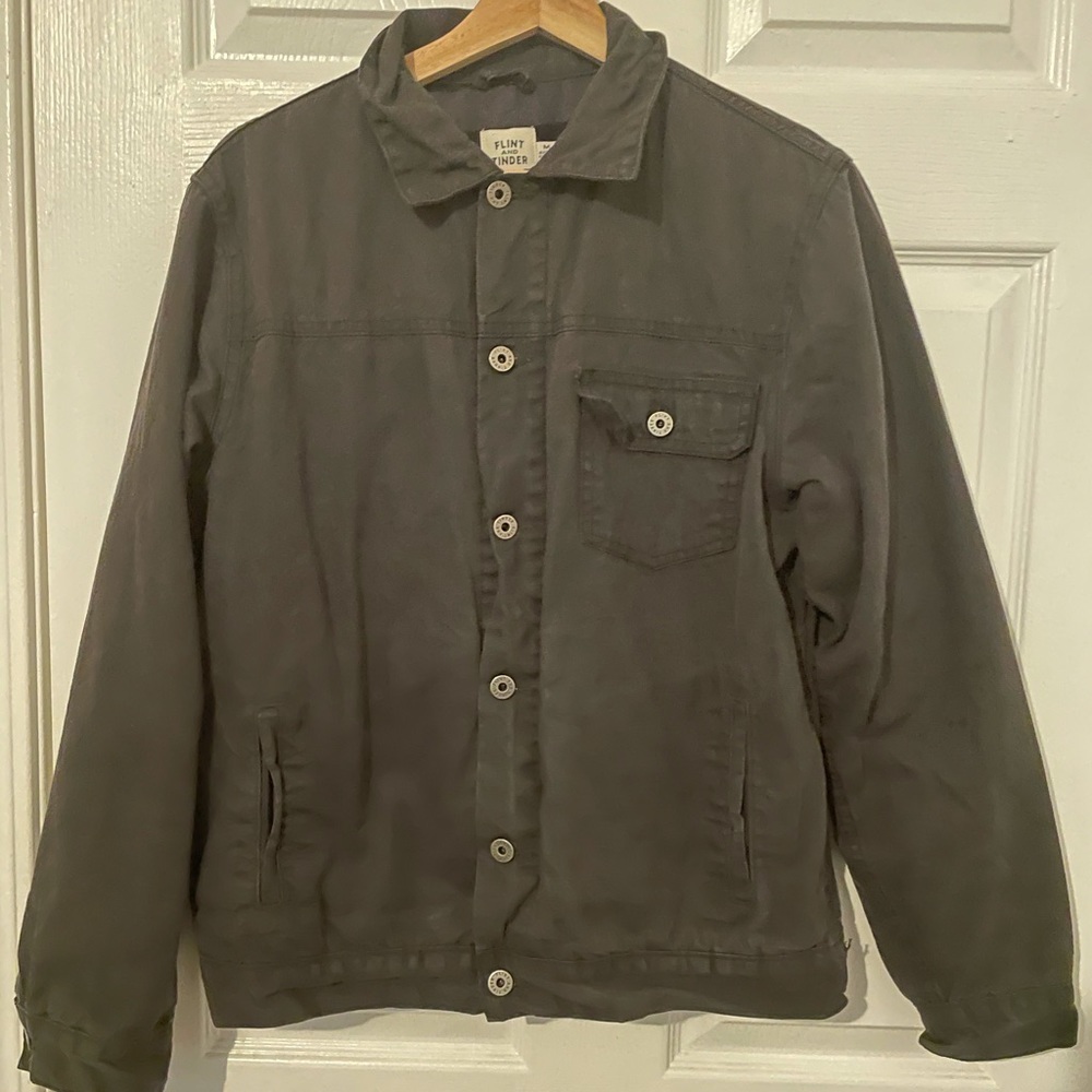 Flint and Tender Waxed Trucker Jacket
